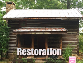 Historic Log Cabin Restoration  Blowing Rock, North Carolina